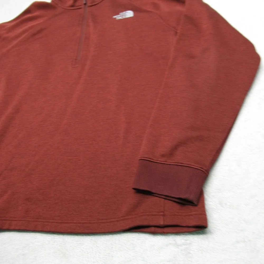 The North Face Fleece Mens XL Dark Copper 1/4 Zip Pullover‎ Jacket Hiking
